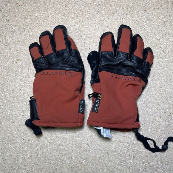 Burton [ak] Gore-Tex Leather Clutch Gloves Size Large Orange